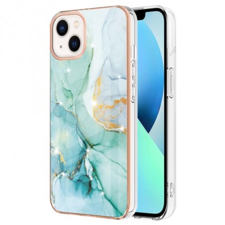 iPhone 15 Plus vihreä marmori suojakuori