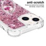 iPhone 15 Plus pinkki glitter hile sormuspidike suojakuori – minimalistinen mutta tehokas suoja