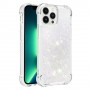 iPhone 15 Pro hopea glitter hile suojakuori