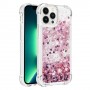 iPhone 15 Pro pinkki glitter hile suojakuori