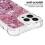 iPhone 15 Pro pinkki glitter hile suojakuori