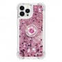 iPhone 15 Pro pinkki glitter hile sormuspidike suojakuori