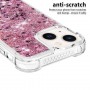 iPhone 15 pinkki glitter hile suojakuori