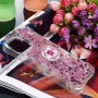 iPhone 15 pinkki glitter hile sormuspidike suojakuori