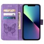 iPhone 15 Pro Max violetti perhonen suojakotelo