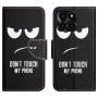 Honor X6A do not touch my phone suojakotelo – lompakkomallinen avattava kannellinen suojakotelo