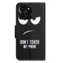 Honor X6A do not touch my phone suojakotelo – monipuolinen suojakotelo korttitaskuilla