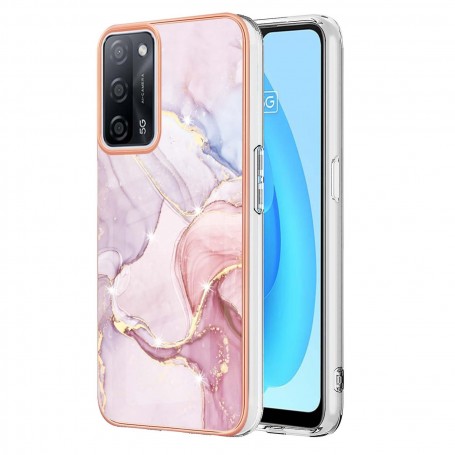 Oppo A16 / A16s ruusukulta marmori suojakuori