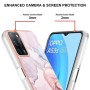 Oppo A16 / A16s ruusukulta marmori suojakuori – huolella viimeistelty tuote lähikuvassa