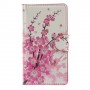 Lumia 532 vaaleanpunaiset kukat puhelinlompakko
