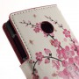 Lumia 532 vaaleanpunaiset kukat puhelinlompakko