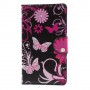 Lumia 532 kukkia ja perhosia puhelinlompakko