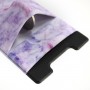 Vaalea violetti marmori korttitasku puhelimeen