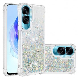 Honor 90 Lite hopea glitter hile suojakuori Honor 90 Lite hopea glitter hile suojakuori – kevyt ja ohut suojakuori puhelimen takaosassa