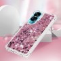 Honor 90 Lite pinkki glitter hile suojakuori – huolella viimeistelty tuote lähikuvassa