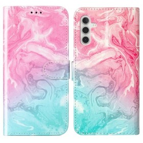 Samsung Galaxy S23 FE 5G värikäs marmori suojakotelo – koko puhelimen peittävä ja suojaava kotelo