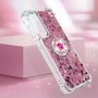 Samsung Galaxy S23 FE 5G pinkki glitter hile sormuspidike suojakuori