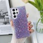 Samsung Galaxy A14 lila glitter suojakuori – istuu täydellisesti puhelimen muotoihin