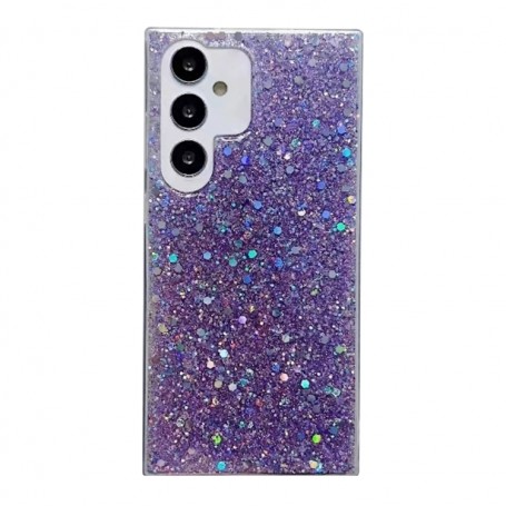 Samsung Galaxy A14 lila glitter suojakuori
