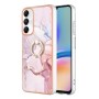 Samsung Galaxy A05s ruusukulta marmori sormuspidike suojakuori – joustvasta ja kestävästä muovista valmistettu suojakuori
