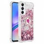 Samsung Galaxy A05s pinkki glitter hile sormuspidike suojakuori