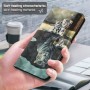 Samsung Galaxy A05s kissa suojakotelo – kannellinen puhelinlompakko tuotekuvassa