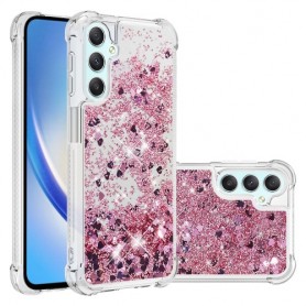 Samsung Galaxy A25 5G pinkki glitter hile suojakuori Samsung Galaxy A25 5G pinkki glitter hile suojakuori – istuu täydellisesti puhelimen muotoihin