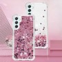 Samsung Galaxy A25 5G pinkki glitter hile suojakuori