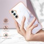 Samsung Galaxy A25 5G valkoinen marmori suojakuori
