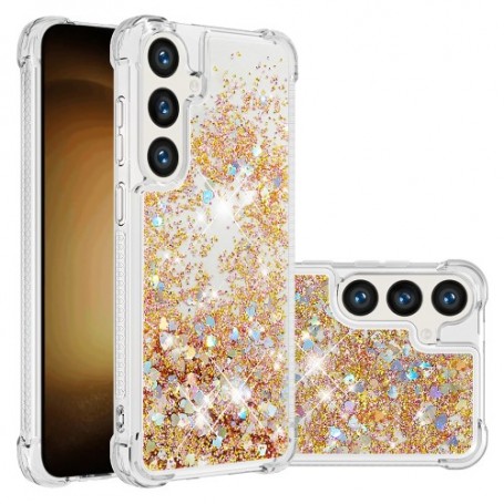 Samsung Galaxy S24 kulta glitter hile suojakuori