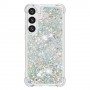 Samsung Galaxy S24 hopea glitter hile suojakuori