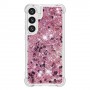 Samsung Galaxy S24 pinkki glitter hile suojakuori