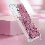 Samsung Galaxy S24 pinkki glitter hile suojakuori