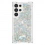 Samsung Galaxy S24 Ultra hopea glitter hile suojakuori