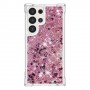 Samsung Galaxy S24 Ultra / S25 Ultra pinkki glitter hile suojakuori – joustvasta ja kestävästä muovista valmistettu suojakuori