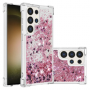 Samsung Galaxy S24 Ultra / S25 Ultra pinkki glitter hile suojakuori – istuu täydellisesti puhelimen muotoihin