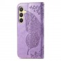 Samsung Galaxy S24 violetti perhonen suojakotelo