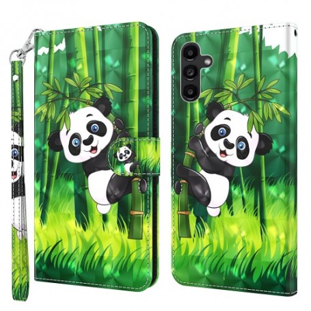 Samsung Galaxy A15 vihreä panda suojakotelo