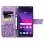 Samsung Galaxy S24 Ultra violetti perhonen suojakotelo