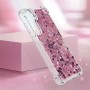 Samsung Galaxy S24 Plus / S25 Plus pinkki glitter hile suojakuori – istuu täydellisesti puhelimen muotoihin