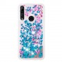Huawei Y6s / Y6 2019 / Honor 8A glitter hile kukkia ja perhosia suojakuori