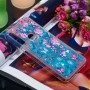 Huawei Y6s / Y6 2019 / Honor 8A glitter hile kukkia ja perhosia suojakuori