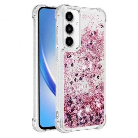 Samsung Galaxy A35 5G pinkki glitter hile suojakuori