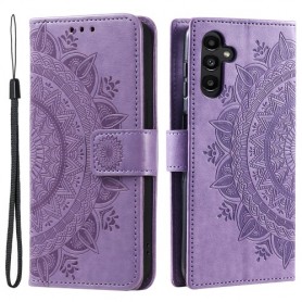 Samsung Galaxy A55 5G violetti mandala suojakotelo Samsung Galaxy A55 5G violetti mandala suojakotelo – kotelon saa suljettua kätevällä magneettikiinnityksellä