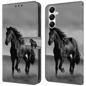 Samsung Galaxy A55 5G hevonen suojakotelo Samsung Galaxy A55 5G hevonen suojakotelo – lompakkokotelo tyylikkäästi esillä
