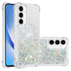 Samsung Galaxy A55 5G hopea glitter hile suojakuori Samsung Galaxy A55 5G hopea glitter hile suojakuori – ohut ja tyylikäs suojakuori esillä