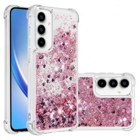 Samsung Galaxy A55 5G pinkki glitter hile suojakuori Samsung Galaxy A55 5G pinkki glitter hile suojakuori – istuu täydellisesti puhelimen muotoihin