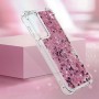 Samsung Galaxy A55 5G pinkki glitter hile suojakuori