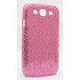 Galaxy S3 pinkin värinen glitter suojakuori.