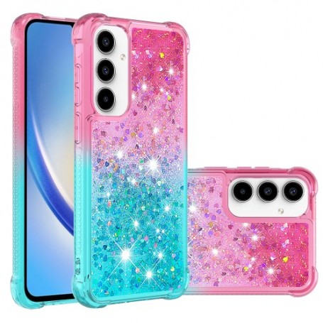 Samsung Galaxy A55 5G liukuväri glitter hile suojakuori